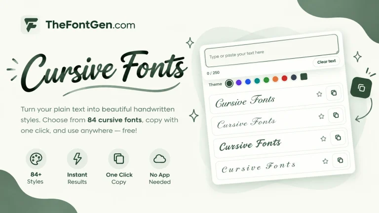 Cursive Fonts
